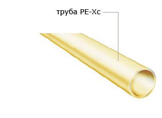 Труба PE-Xc из сшитого полиэтилена для систем водоснабжения.